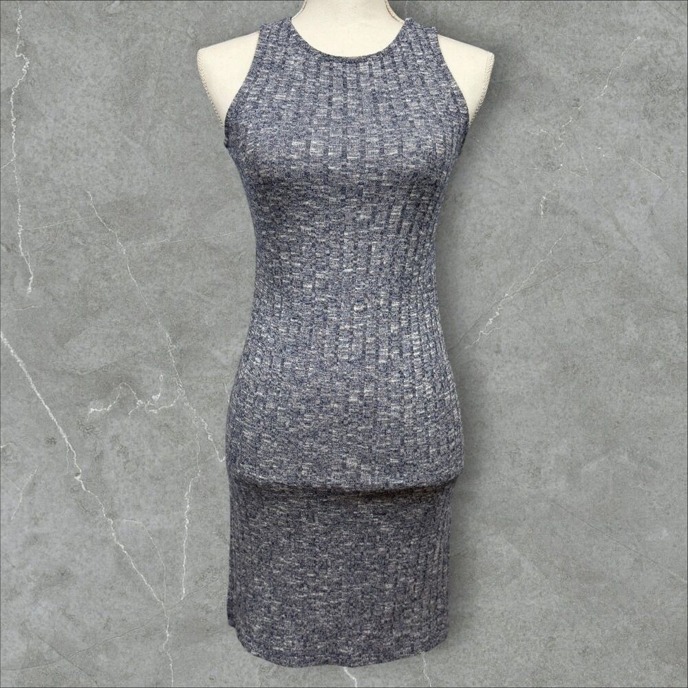 Y2K American Dream Slip Summer Dress Slit Sides Bodycon Pencil Dress - Small